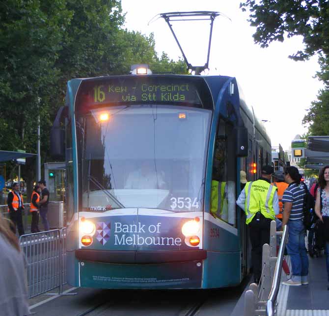 Yarra Trams Combino Bank of Melbourne 3534